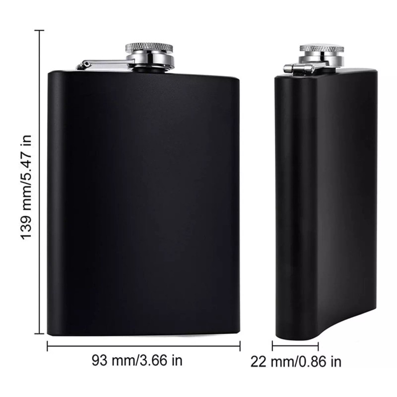MARZSEFLO Set Licorera De 8 Oz,ánfora Rocker Acero Inoxidable