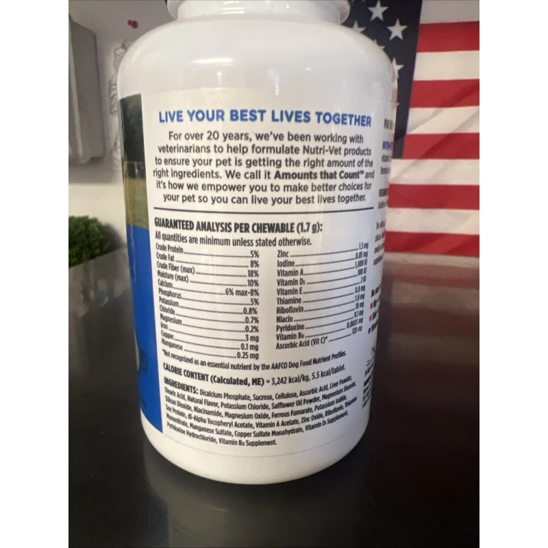 Nutri-Vet Senior-Vite Chewables for Dogs, Daily Vitamin and Mineral Support