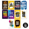 MEMORABLE Paper Motivational Posters For Wall | A4 Size (Pack