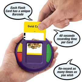 Talking Products Voice Recordable Talking Treasure Hunt Flash Card Reader Game. Interactive Educational Learning Resource for Primary School Children. Multi-Sensory Montessori Speaking & Listening Toy