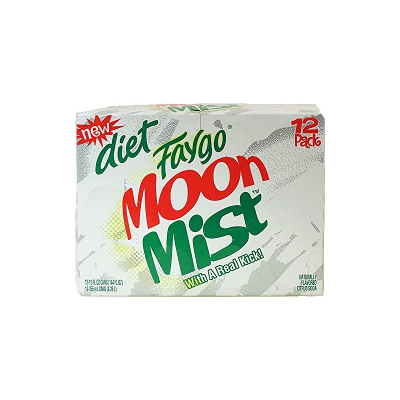 Faygo Moon Mist DIET citrus soda pop, 12-fluid ounce cans