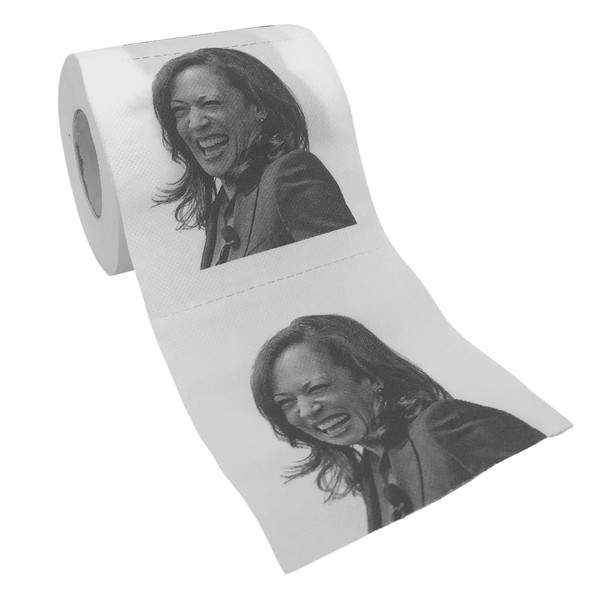 Pesky Patriot Kamala Harris Toilet Roll | Vice President Harris Funny Political Satire Gag Gift For Democrats and Republicans | 2-Pack of TP