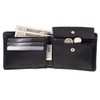 Guess Men's Leather Passcase Wallet, Black, One Size