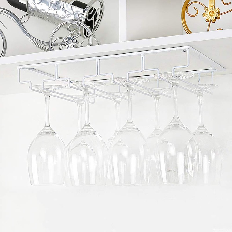FOMANSH Wine Glass Rack - Under Cabinet Stemware Wine Glass