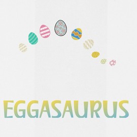 CafePress Happy Easter Eggasaurus Can Insulated Wine Tumbler 12 oz