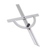 Woodworking Protractor Carbon Steel High Accuracy Easy Read Portable Adjustable