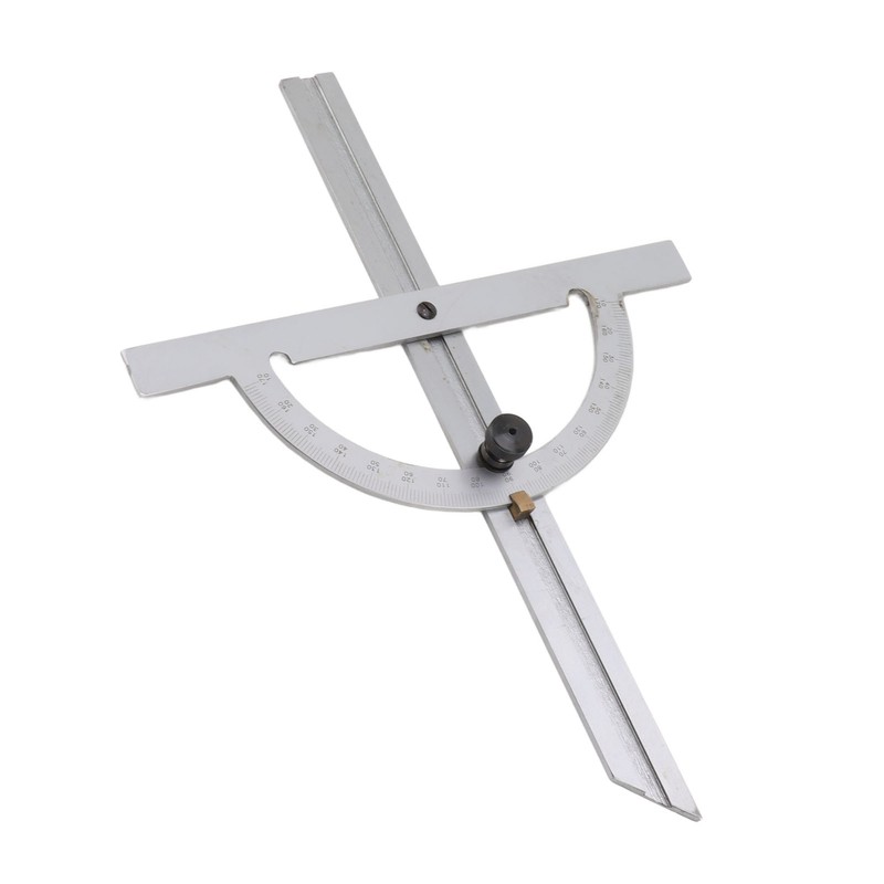 Woodworking Protractor Carbon Steel High Accuracy Easy Read Portable Adjustable