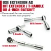 CROM 1/4-inch Mini Ratchet Wrench - Use As 1/4 Bit