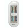 TUL Gel Pens, Med Point, 0.8 mm, Metallic Inks, 4