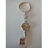 Catholic St Benedict Medal Keychain Silver Tone Key Chain