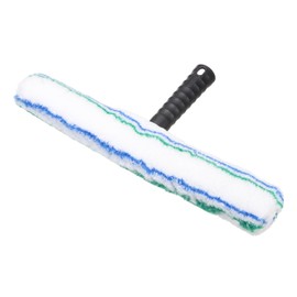 sourcing map Microfiber Scrubber Cleaning Tool with Black Handle for Window Glass Marble Wall Home Bathroom, Blue/Green/Black
