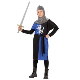 Widmann - Children's costume medieval warrior, coat, belt, hood