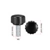 uxcell M5 x 15mm Metric Male Thread Knurled Clamping Knobs
