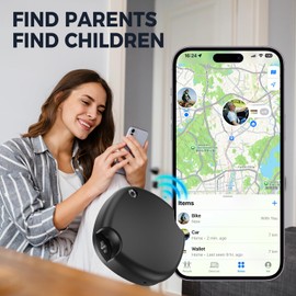 Shalapovar Mini GPS Tracker for Vehicles, Cars, Trucks, Bikes, Loved Ones, Tracking Devices for Cars Hidden & Weatherproof Magnetic Case, No Monthly Fee, Work with Find My [MFi Certified]