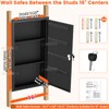 GUVELI 25.6" Tall Wall Safes Between the Studs, Lockable Hidden