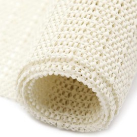 Leliafleury 40 x 60cm Anti Slip Rug Underlay PVC Non Slip Mat White Rug Gripper Pad for Carpet Drawers Shelves