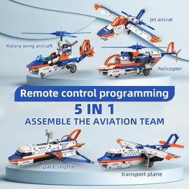 AKWME Technic Robot Building Toys for Kids,5-in-1 RC Remote & App Controlled Robot Kit,STEM Educational Creative Birthday Gifts for Boys Girls Kids Aged 8 9 10 11 12+ (325 PCS)