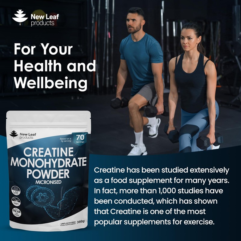 Creatine Monohydrate Powder 100% Pure Micronized Creatine - 350g Increased