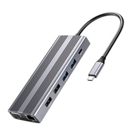 FELTECHELECTR Type- 12 Ports USB Hub Multi USB Splitter 4k Perfect for Travel and Home
