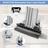 W10130695 W10275768 Dishwasher Door Latch Handle Black Compatible with Whirlpool