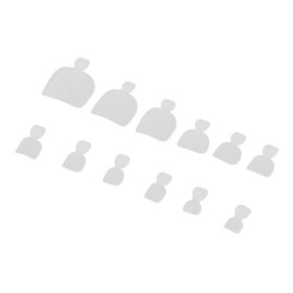 Healeved Nail Patch Stickers 600pcs Toenail Stickers in 12 Styles Nail Art Tool for Easy Manicure Nail Design