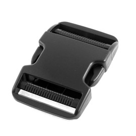sourcing map Plastic Clasp Side Release Buckle 2 Inches Webbing Strap Black