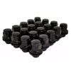 Smart Parts 16 QTY Black Mag Style Lug Nuts 12x1.5