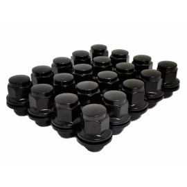 Smart Parts 16 QTY Black Mag Style Lug Nuts 12x1.5 Thread Size 1.5" Length Lexus Toyota