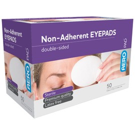Aero Healthcare AeroPad Non-Adherent Eye Pads Eye Pad, 50 count, Pack of 50