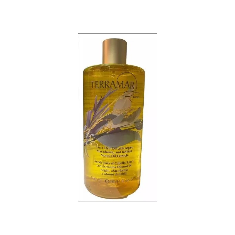 Aceite Tratamiento Para El Cabello 3 En 1 Terramar 500