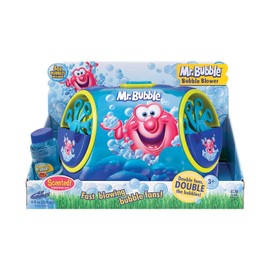 Kid Galaxy Mr. Bubble Double Bubble Blower w/ 4oz. of Bubbles, 6.75 x 9 x 4.5