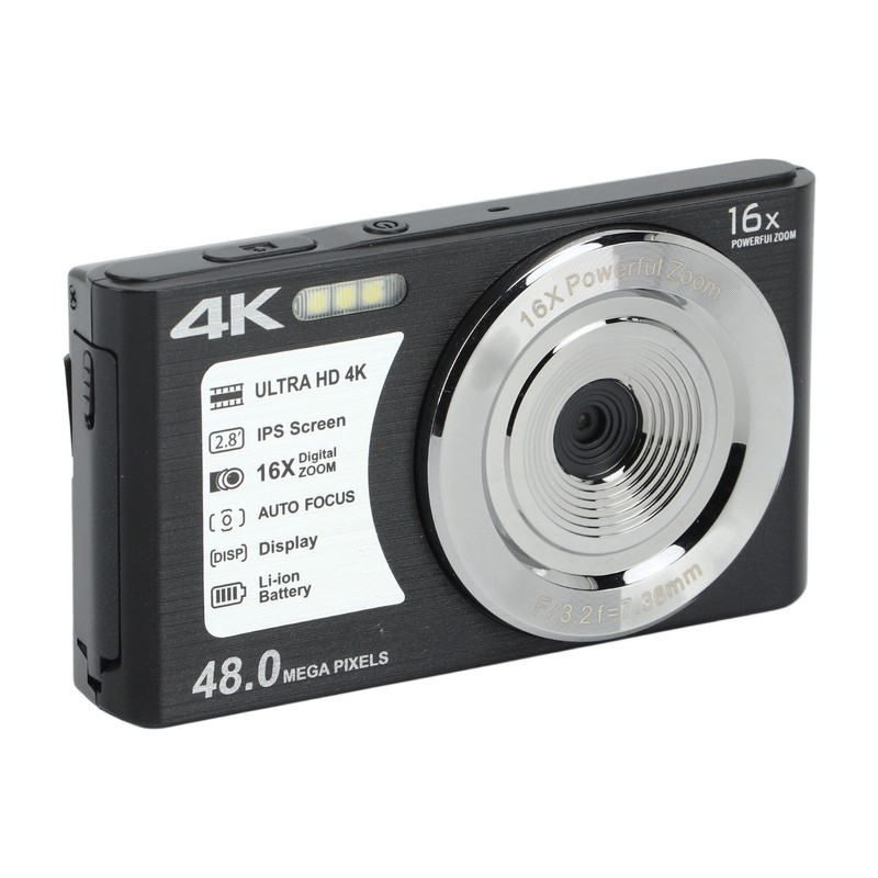 4K Digital Camera 48MP 2.8 Inch 16X Digital Zoom Portable