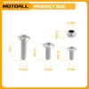 MOTOALL 25 Piece Fender Bolts Screws Nut Mount Kit Plastics