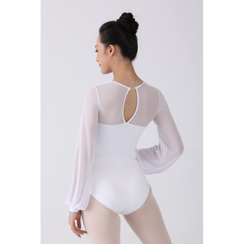 Dance Elite Aisling Mesh Shoulder and Sleeves Dance Leotard For