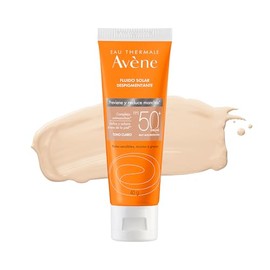 Avene Protector Solar Facial Dermatológico con Color FPS50+, Despigmentante con Oil Control y Acción Antimanchas para Piel Mixta, Grasa y Sensible, To