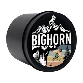 Bighorn Athletics Black Tin Can Holder for Climbers Tape, Large | Holds 8-Rolls of 0.5-Inch Athletic Finger Tape | Tape Not Included, Climber Series Male
