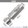 TERF® 75mm Brushed Nickel Modern Door Bolt Latch 75mm [3'']