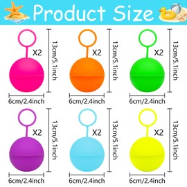 Water Bombs Reusable, Pack of 12 Water Bombs, Reusable, Reusable Water Bombs, Self-Closing, Water Balloons Reusable for Party Water Battle