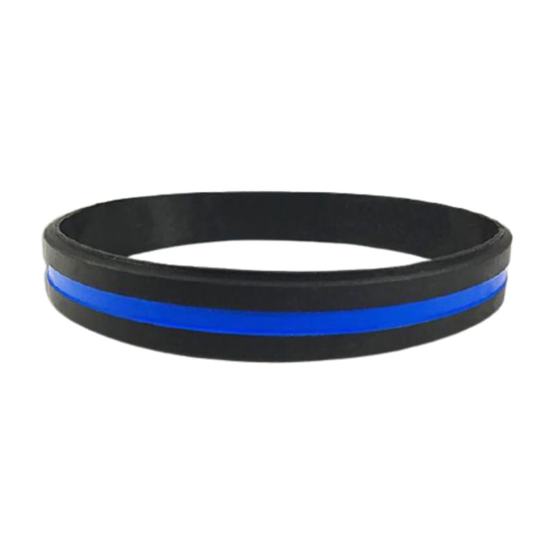Thin Blue Line Wristband-24 Pack