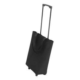 Mobestech Shopping Cart Wagons Carts Foldable Go Cart Utility Cart Collapsible Bag Wheels Foldable Grocery Cart Folding Cart for Groceries Bag with Wheels Grocery Bag on Wheels Cloth Black