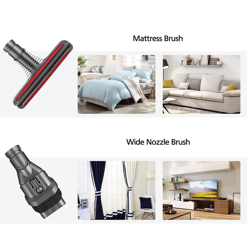 Replacement Attachments Tools Brush Kit for Dyson V6 V7 V8