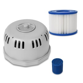 sawluv Replacement Hot Tub Part P05343, P6653 Filter Cartridge Holder and VI Spa Filter fits Best Way Cole Man Salu Spa, Filter Cartridge Holder Only for Hot Tubs Lay-Z-Spa, with Mineral Stick