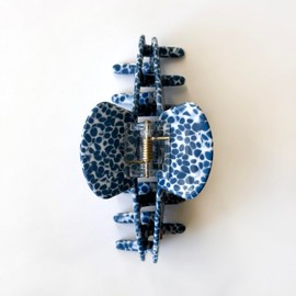 ella cases Svea Hair Clip Large Square Dotty Midnight Hair Accessories Hair Clips Women for Thick and Thin Hair Shatterproof Made from Sustainable Cotton Acetate