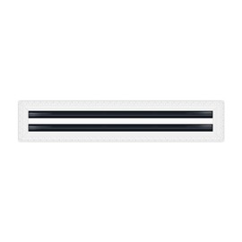 BUILDMART - 48" Linear Slot Diffuser - 2 Slot - Mud in Air Vent Cover - Drywall Mud-in White Air Vent - Mud Linear Slot Diffuser - Register Grille for Ceiling and Walls - Texas Buildmart