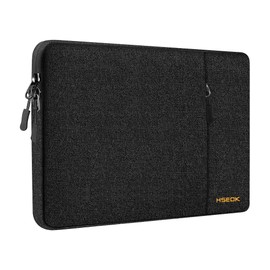 Slim Laptop Case 13.3 14 inch Sleeve, Rainproof & Shockproof Carrying Case for Notebooks Compatible with MacBook Pro 14" and All Models 13.3" MacBook Air/Pro, Most Popular 13"-14" PC,Black