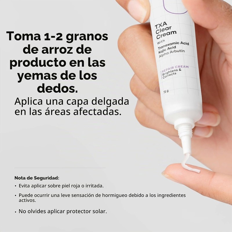 Cureskin - Crema de ácido tranexámico 10% TXA, 15 g/0.5
