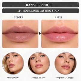 2026 Nuevo lápiz labial que cambia de color con pH adaptativo a la piel para mujeres mayores - Lápiz labial transparente a prueba de transferencias que cambia de color ajuste de tono (# 1/5 piezas)
