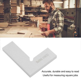 Machinist Framing Square, 90 Degree, Right Angle Machinist Square Ruler, Engineer Framing Tool for Woodworking, Carpenters, Measuring, 50 x 40 mm