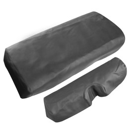NLQR Golf Cart Seat Covers Front and Back Seat Cushion Fit for EZGO TXT Club Car, Black PVC Leather