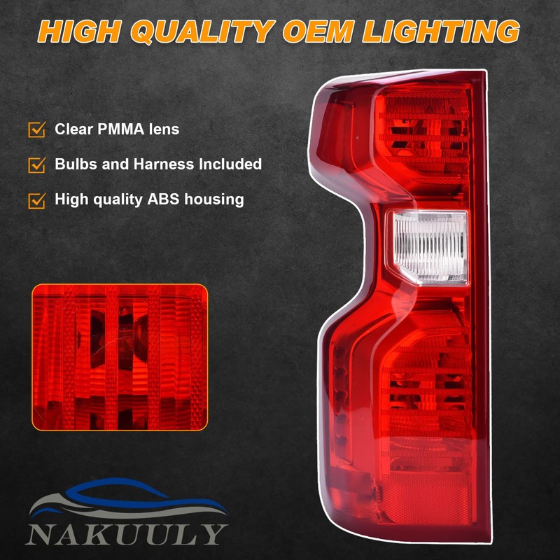 Nakuuly Tail Light Halogen Type Compatible With 2019 2020 2021